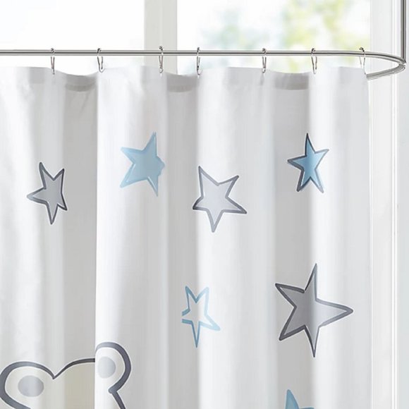 brand new Marmalade-brand 72x72-inch Shower Curtain POLAR BEAR + STARS - Picture 5 of 9